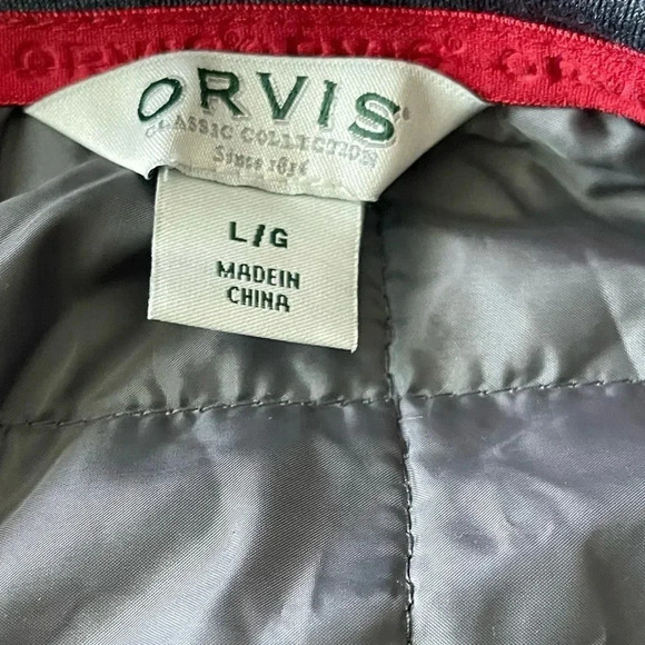 Orvis Mixed Media Packable Lightweight Quilted Jacket Gray - Size L - Picture 9 of 9
